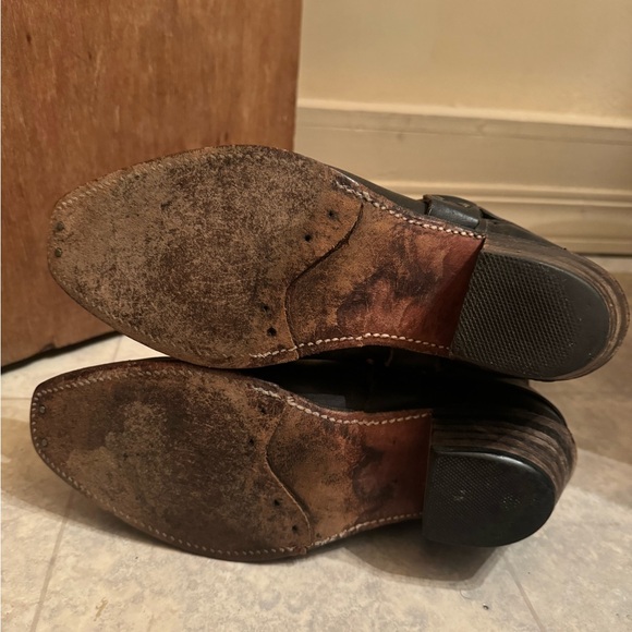 Frye Harness Motorcycle Boots - Black - Men’s 10B - Picture 5 of 6